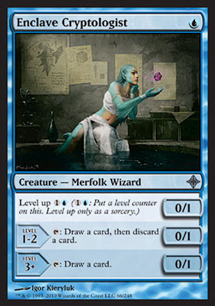 Enclave Cryptologist (Rise of the Eldrazi) Light Play Foil