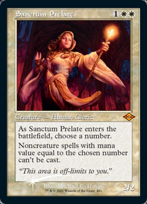 Sanctum Prelate BIBB Promo (Modern Horizons 2) Near Mint Foil