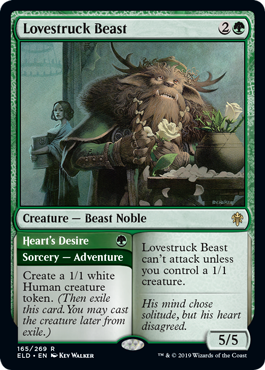 Lovestruck Beast (Throne of Eldraine) Light Play Foil