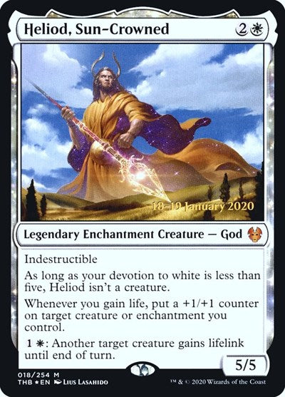 Heliod, Sun-Crowned (Promos: Prerelease Cards) Light Play Foil