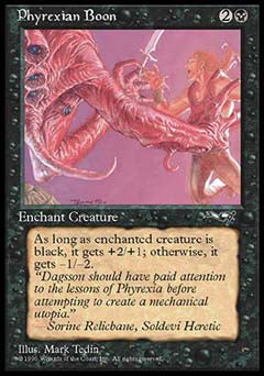Phyrexian Boon (1) (Alliances) Medium Play