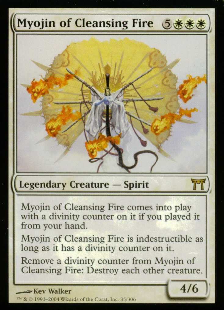 Myojin of Cleansing Fire (Champions of Kamigawa) Light Play Foil
