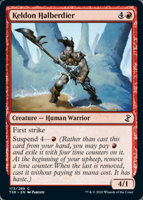 Keldon Halberdier (Time Spiral Remastered) Near Mint Foil