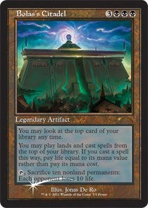 Bolas's Citadel (Retro Frame) (Promos: WPN and Gateway) Medium Play Foil