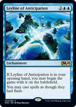 Leyline of Anticipation (Magic 2020 Core Set) Light Play