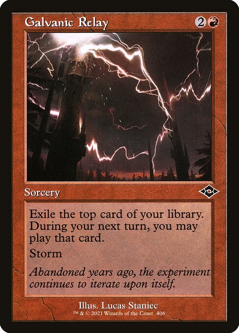 Galvanic Relay (Retro Frame) (Foil Etched) (Modern Horizons 2) Near Mint Foil