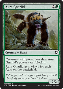 Aura Gnarlid (Commander 2018) Light Play
