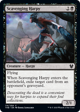 Scavenging Harpy (Theros Beyond Death) Light Play