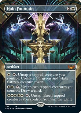 Halo Fountain (Borderless) (Streets of New Capenna) Near Mint Foil