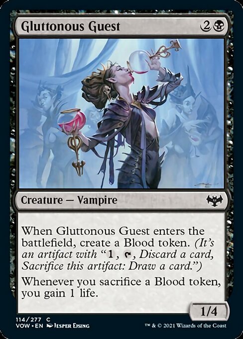 Gluttonous Guest (Innistrad: Crimson Vow) Near Mint Foil
