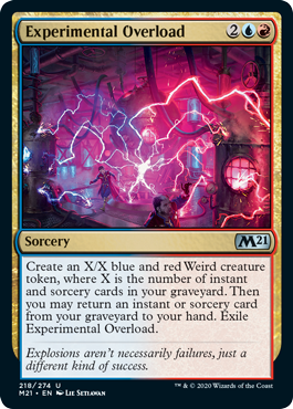 Experimental Overload (Magic 2021 Core Set) Medium Play