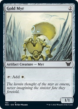 Gold Myr (Commander: Kamigawa: Neon Dynasty) Near Mint