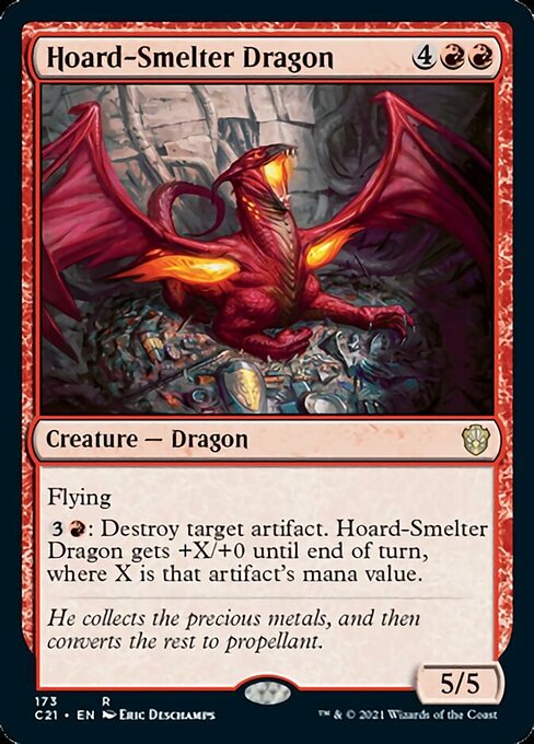 Hoard-Smelter Dragon (Commander 2021 Strixhaven) Light Play