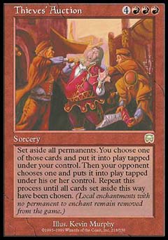 Thieves' Auction (Mercadian Masques) Medium Play