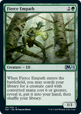 Fierce Empath (Magic 2021 Core Set) Medium Play