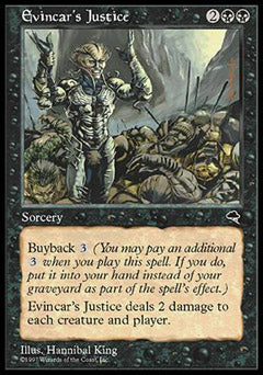 Evincar's Justice (Tempest) Medium Play