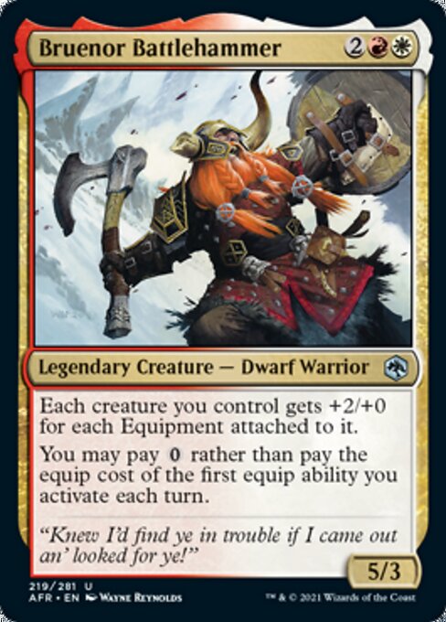 Bruenor Battlehammer (Adventures in the Forgotten Realms) Near Mint Foil