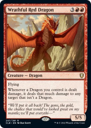 Wrathful Red Dragon (Commander Legends: Battle for Baldur's Gate) Near Mint