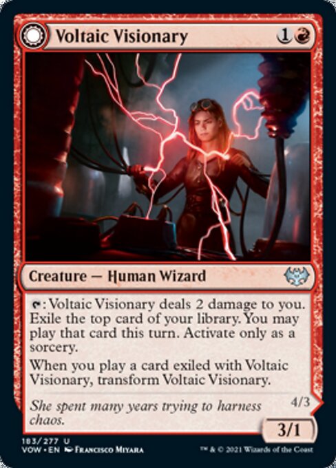 Voltaic Visionary / Volt-Charged Berserker (Innistrad: Crimson Vow) Near Mint