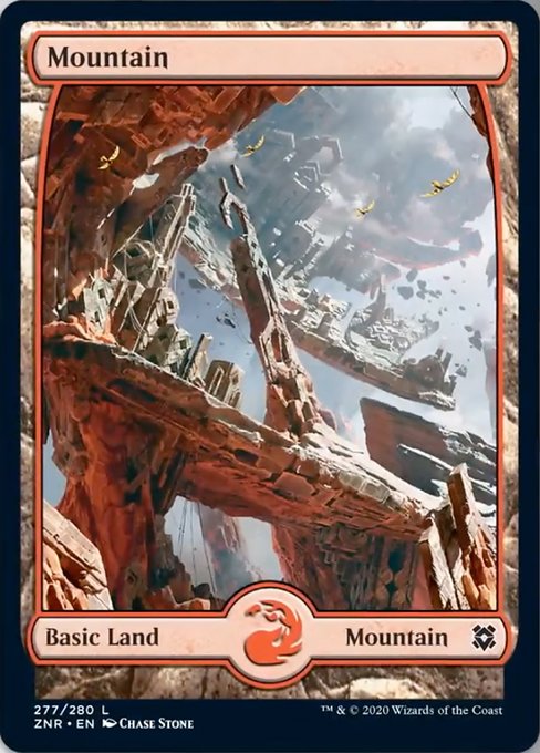 Mountain (277) (Zendikar Rising) Light Play