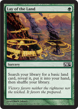 Lay of the Land (Magic 2014 Core Set) Medium Play