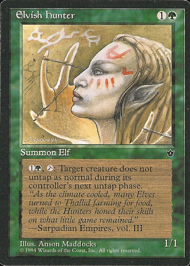 Elvish Hunter (1) (Fallen Empires) Medium Play