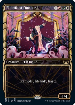 Fleetfoot Dancer (Showcase) (Streets of New Capenna) Near Mint Foil