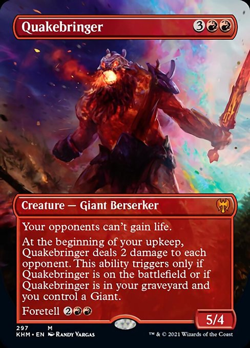 Quakebringer (Borderless) (Kaldheim) Near Mint