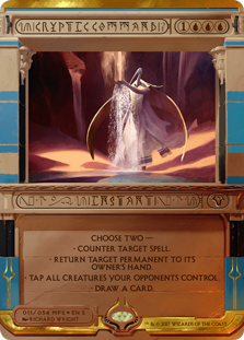 Cryptic Command (Amonkhet Invocations) Light Play Foil