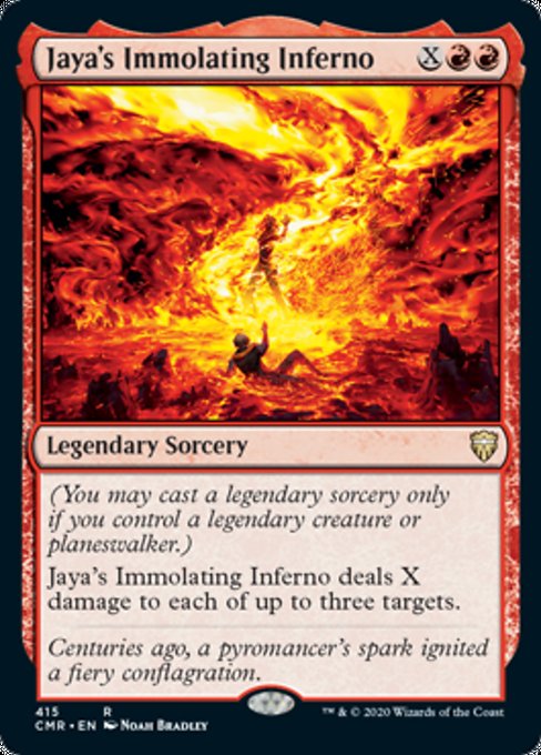 Jaya's Immolating Inferno (Commander 2020 Commander Legends) Light Play