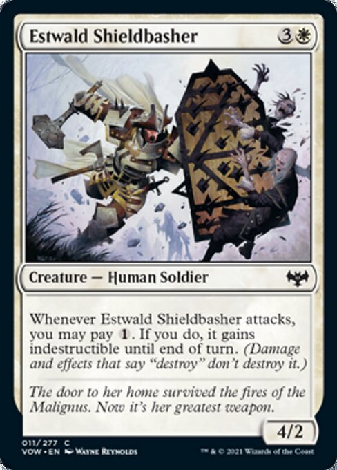 Estwald Shieldbasher (Innistrad: Crimson Vow) Near Mint Foil