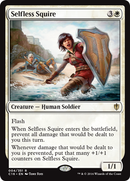 Selfless Squire (Commander 2016 Edition) Near Mint