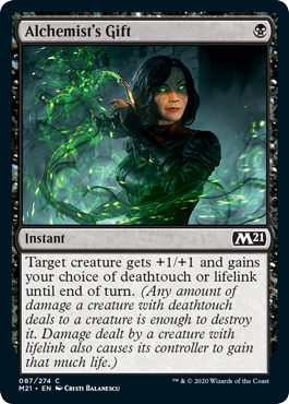 Alchemist's Gift (Magic 2021 Core Set) Light Play