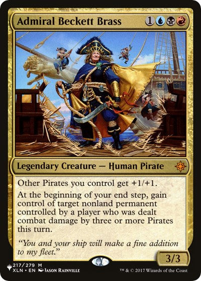 Admiral Beckett Brass (The List) Near Mint