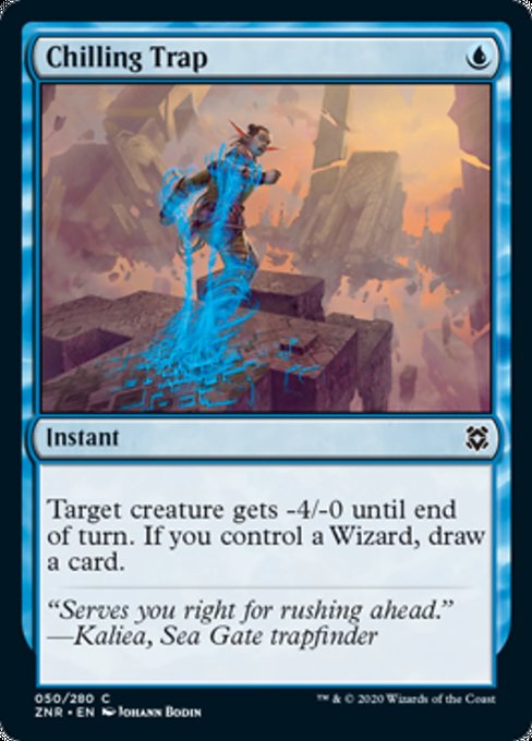 Chilling Trap (Zendikar Rising) Medium Play Foil