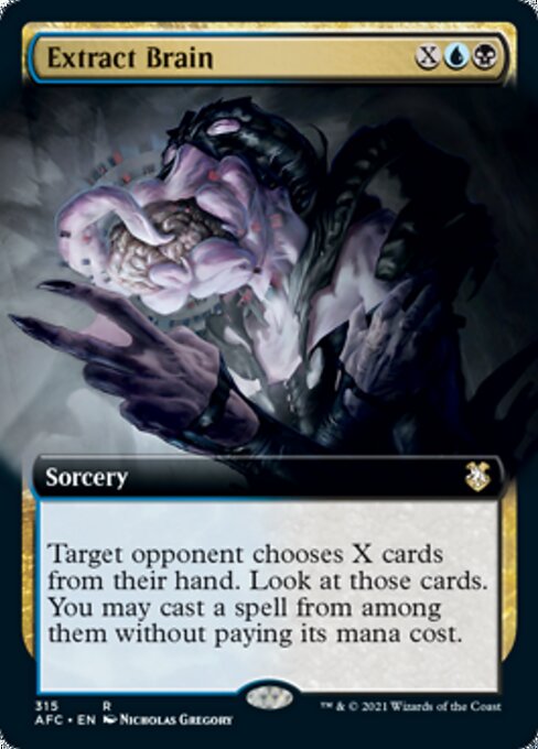 Extract Brain (Extended Art) (Commander 2021 Forgotten Realms) Near Mint