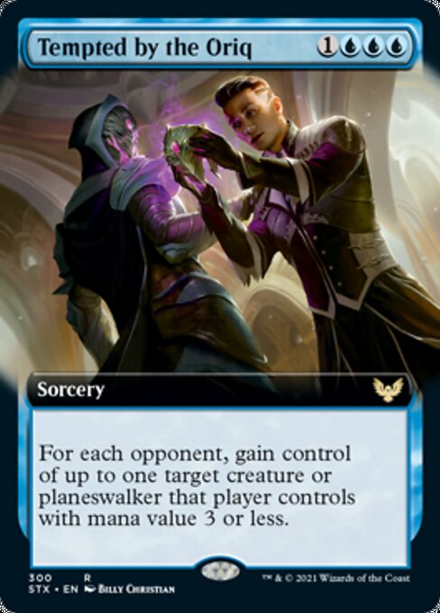 Tempted by the Oriq (Extended Art) (Strixhaven) Near Mint Foil