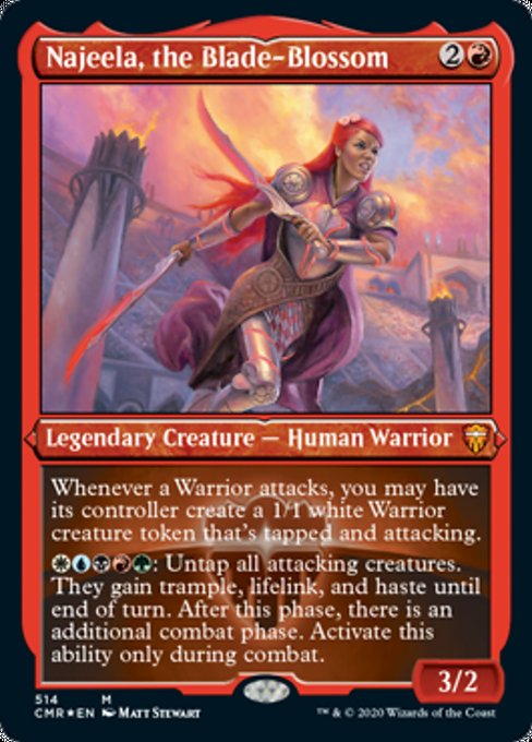 Najeela, the Blade-Blossom (Foil Etched) (Commander Legends) Near Mint Foil
