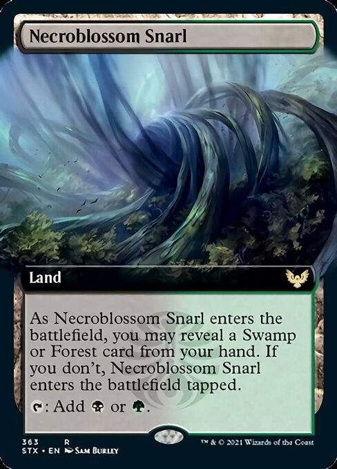 Necroblossom Snarl (Extended Art) (Strixhaven) Near Mint Foil