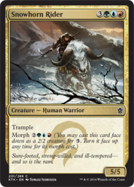 Snowhorn Rider (Khans of Tarkir) Near Mint