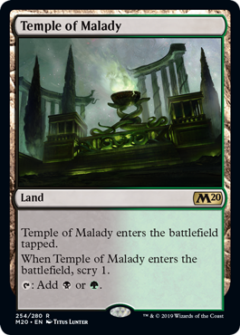 Temple of Malady (Magic 2020 Core Set) Near Mint
