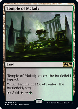 Temple of Malady (Magic 2020 Core Set) Near Mint Foil