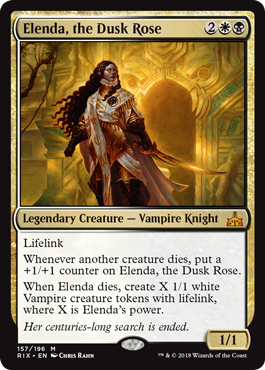 Elenda, the Dusk Rose (Rivals of Ixalan) Near Mint