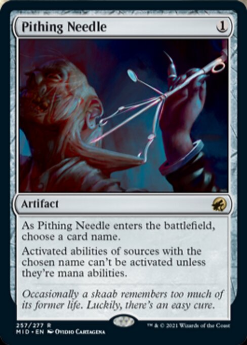 Pithing Needle (Innistrad: Midnight Hunt) Near Mint Foil