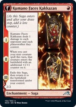 Kumano Faces Kakkazan (Kamigawa: Neon Dynasty) Light Play Foil