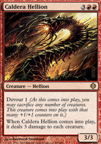 Caldera Hellion (Shards of Alara) Medium Play Foil