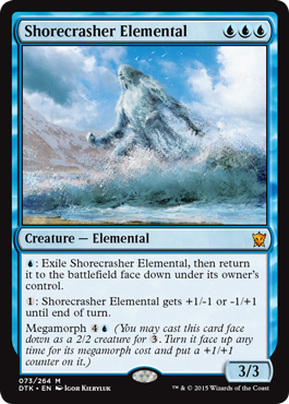 Shorecrasher Elemental (Dragons of Tarkir) Light Play