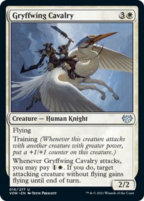 Gryffwing Cavalry (Innistrad: Crimson Vow) Near Mint Foil