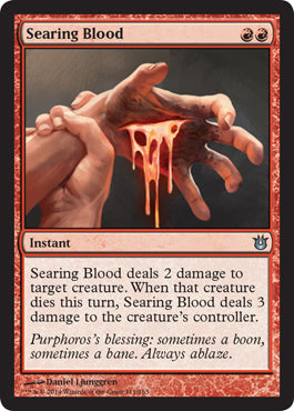 Searing Blood (Born of the Gods) Near Mint Foil