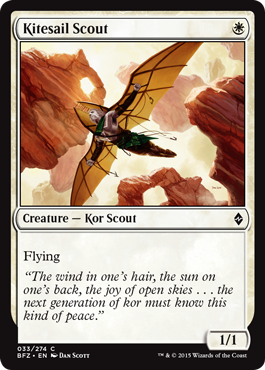 Kitesail Scout (Battle for Zendikar) Light Play